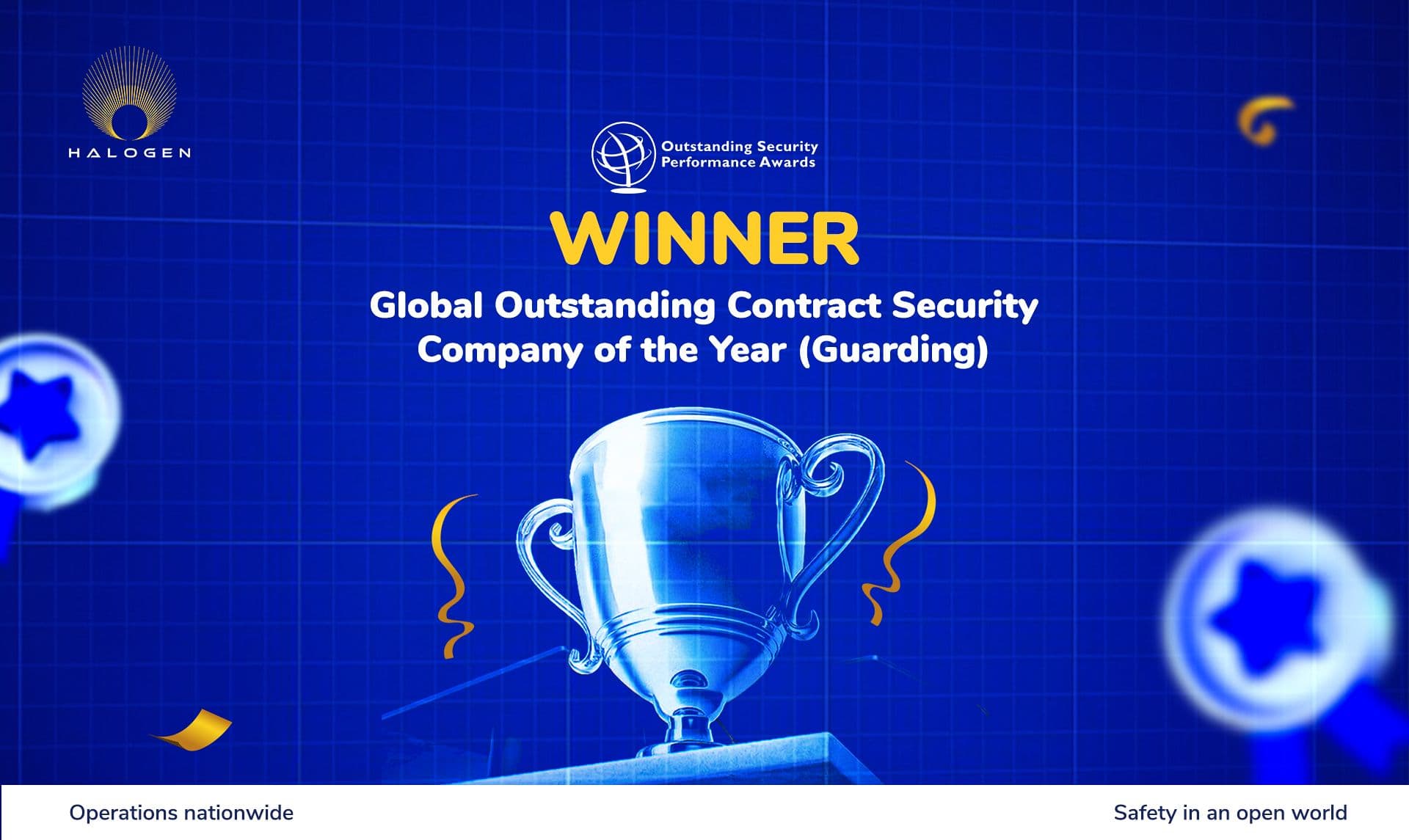 Halogen Group Wins Outstanding Contract Security Company (Guarding) at 2nd Global OSPAs 2025.